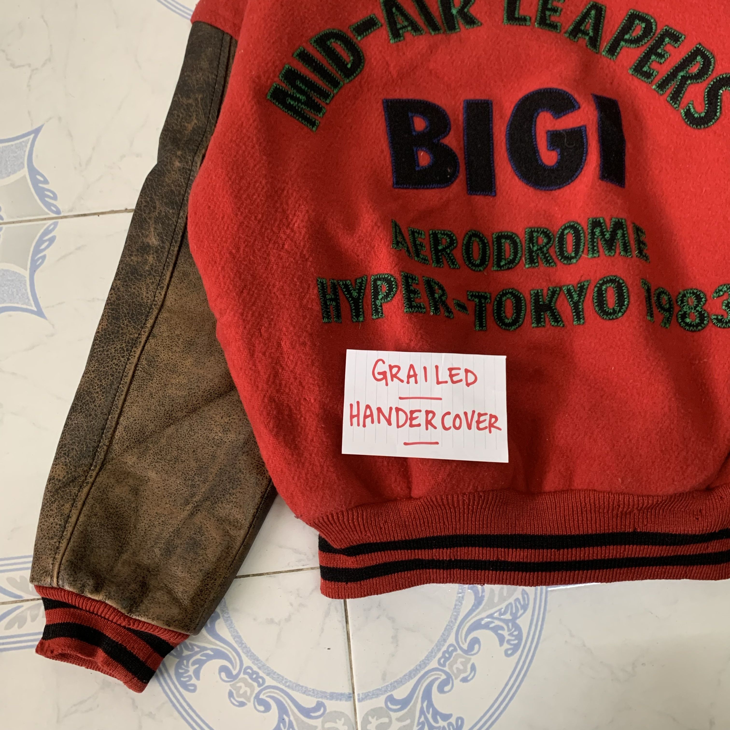 BIGI Vtg Bigi Varsity Jacket Leather Sleeve Aerodrome Size US M / EU 48-50 / 2 - 7 Thumbnail