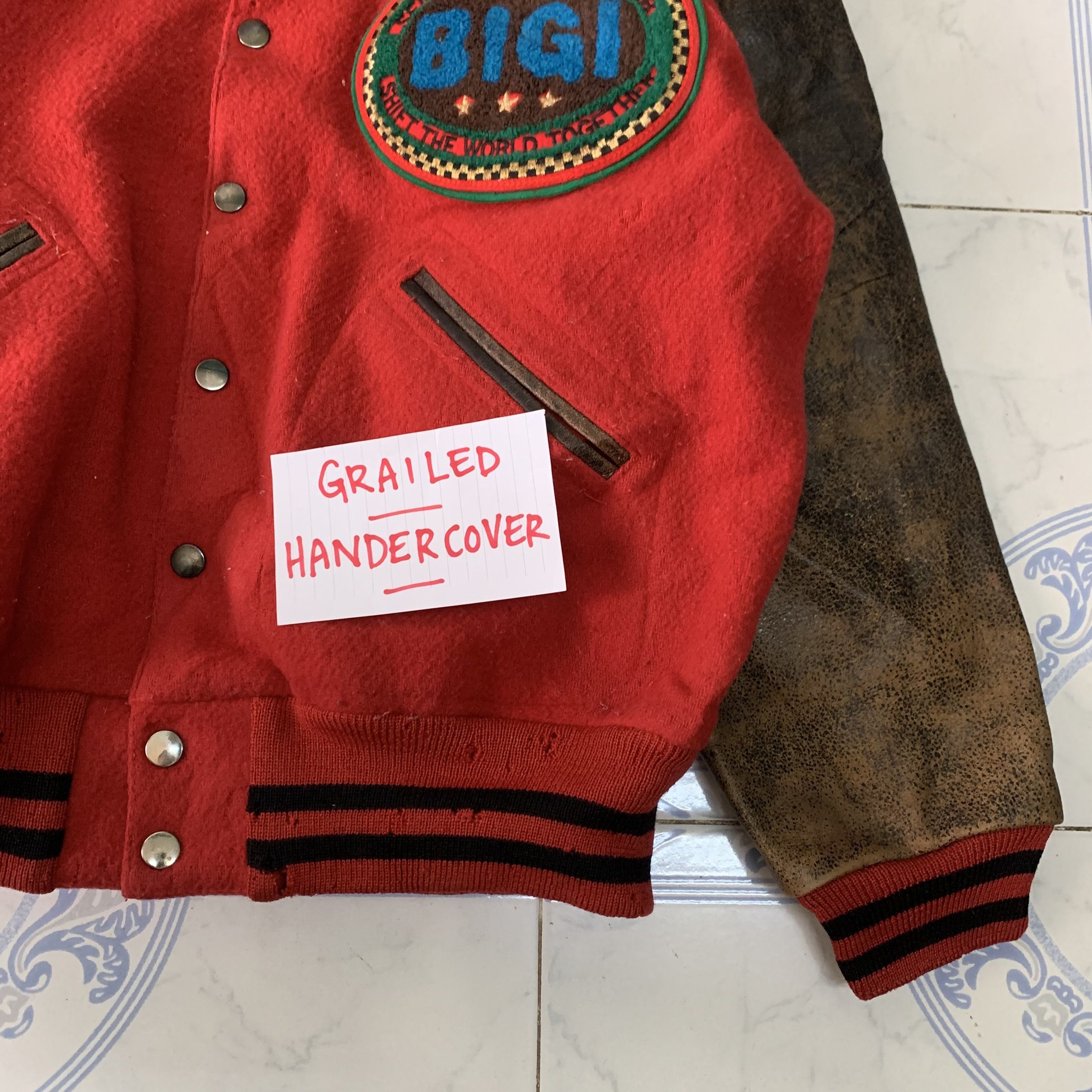 BIGI Vtg Bigi Varsity Jacket Leather Sleeve Aerodrome Size US M / EU 48-50 / 2 - 4 Thumbnail