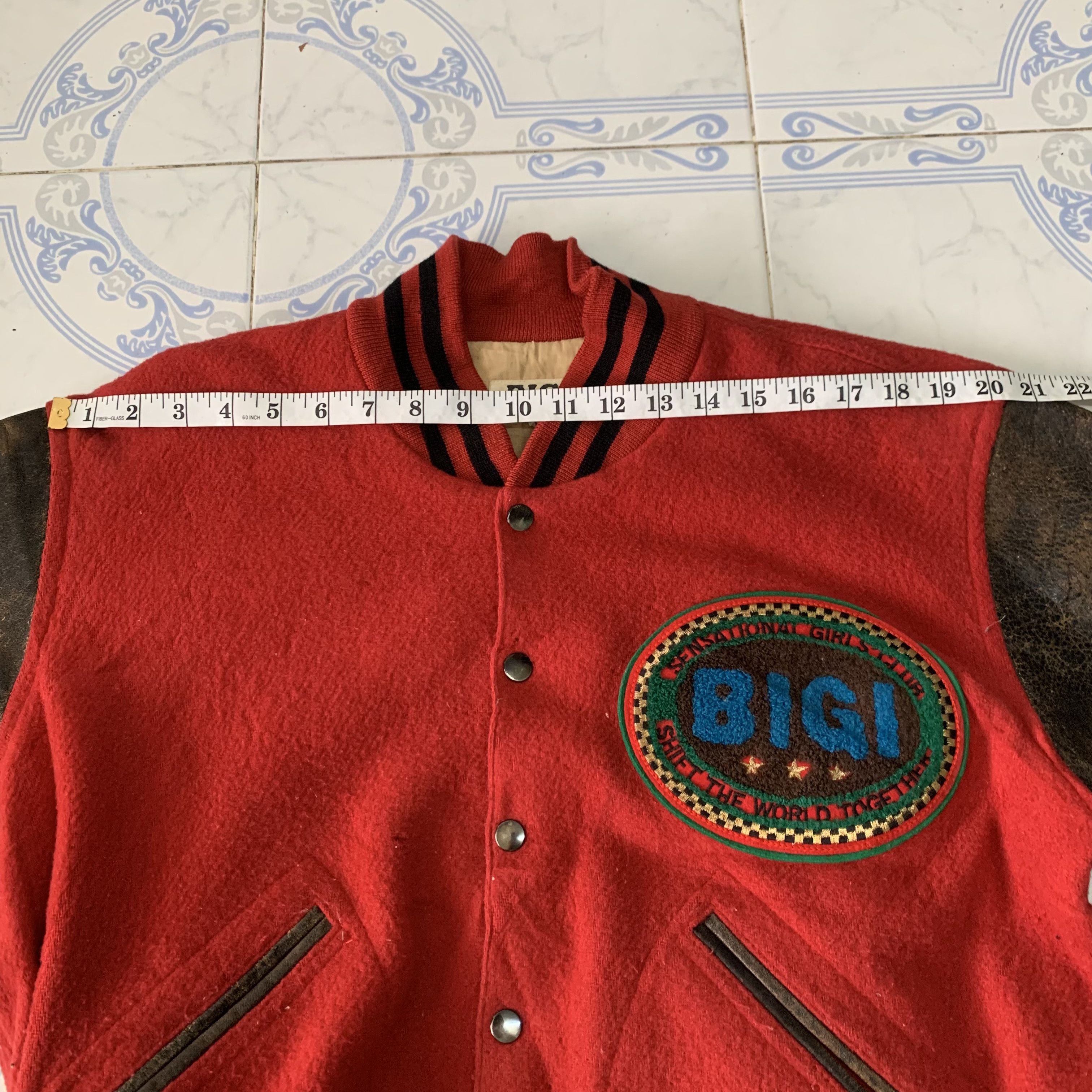 BIGI Vtg Bigi Varsity Jacket Leather Sleeve Aerodrome Size US M / EU 48-50 / 2 - 18 Thumbnail