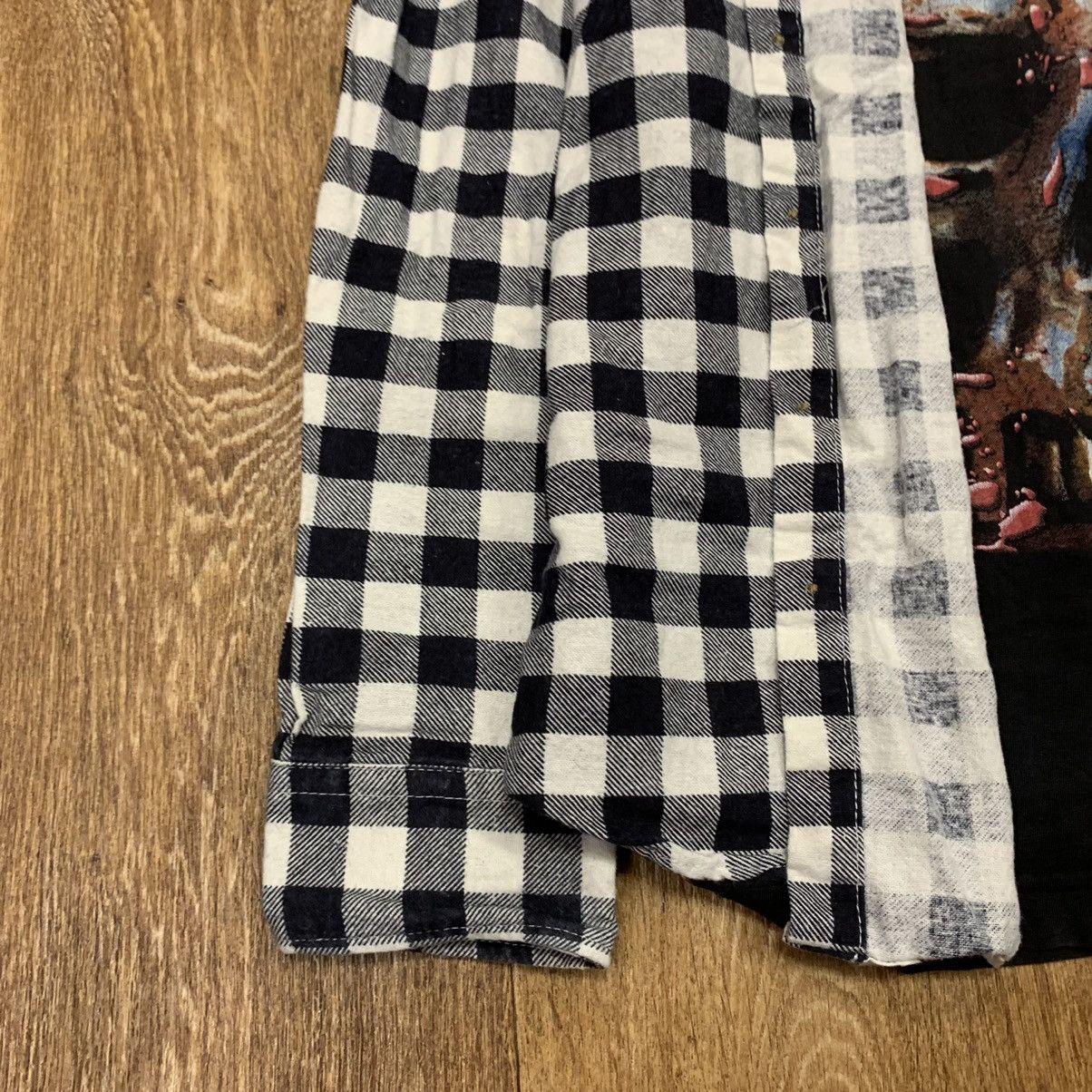 Vintage Vintage 90s Checkered Shirt Graphic Tee Grunge Skater Boxy M Size US M / EU 48-50 / 2 - 2 Thumbnail