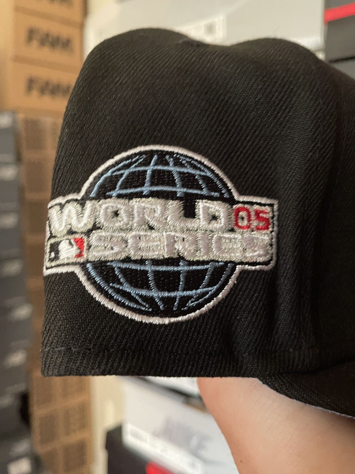 MLB × New Era 7 1/8 Black Icy Houston Astros 2005 World Series Cap City Size ONE SIZE - 4 Thumbnail