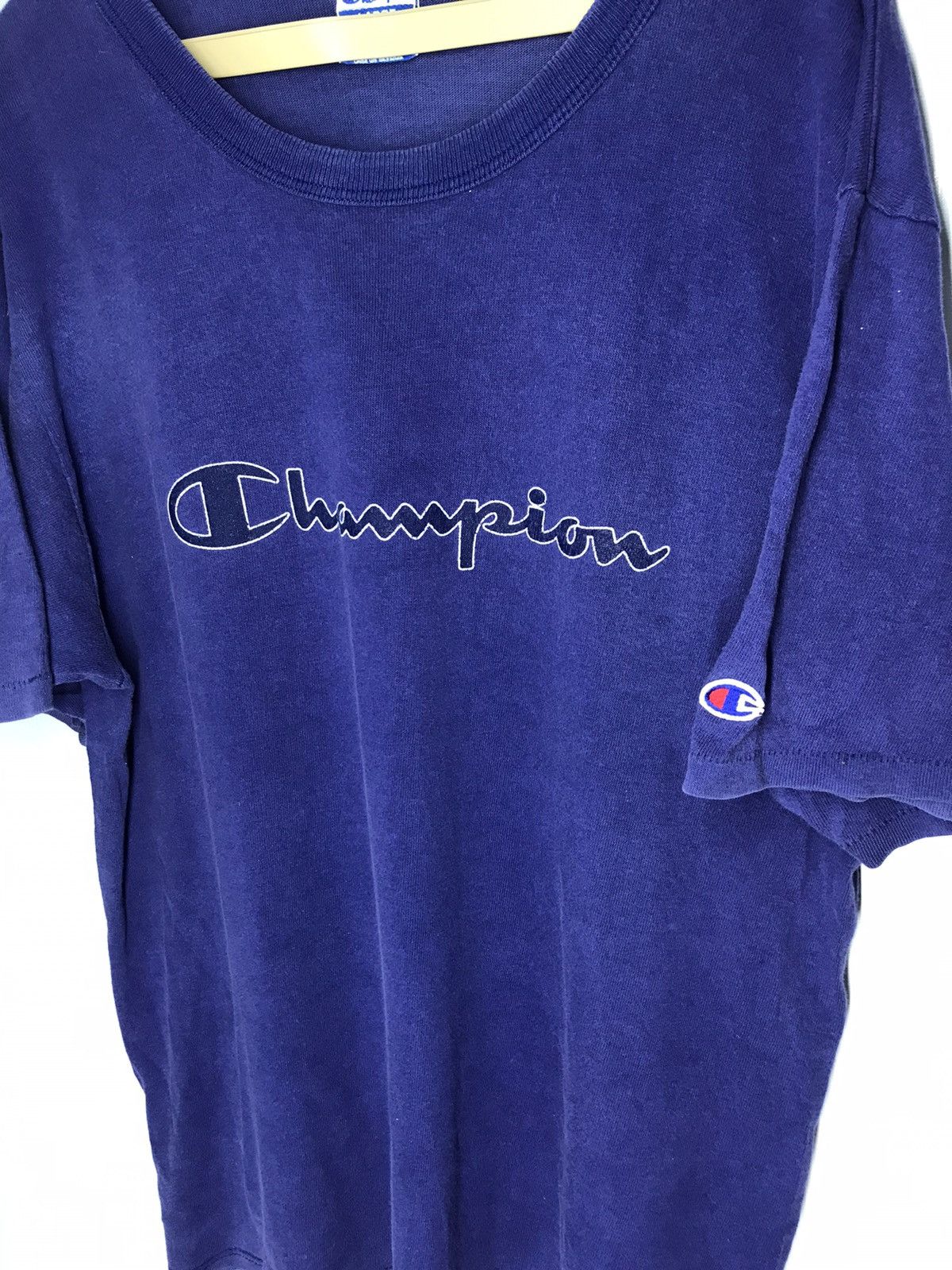 Champion × Vintage Vintage champion spellout tshirt Size US L / EU 52-54 / 3 - 5 Thumbnail