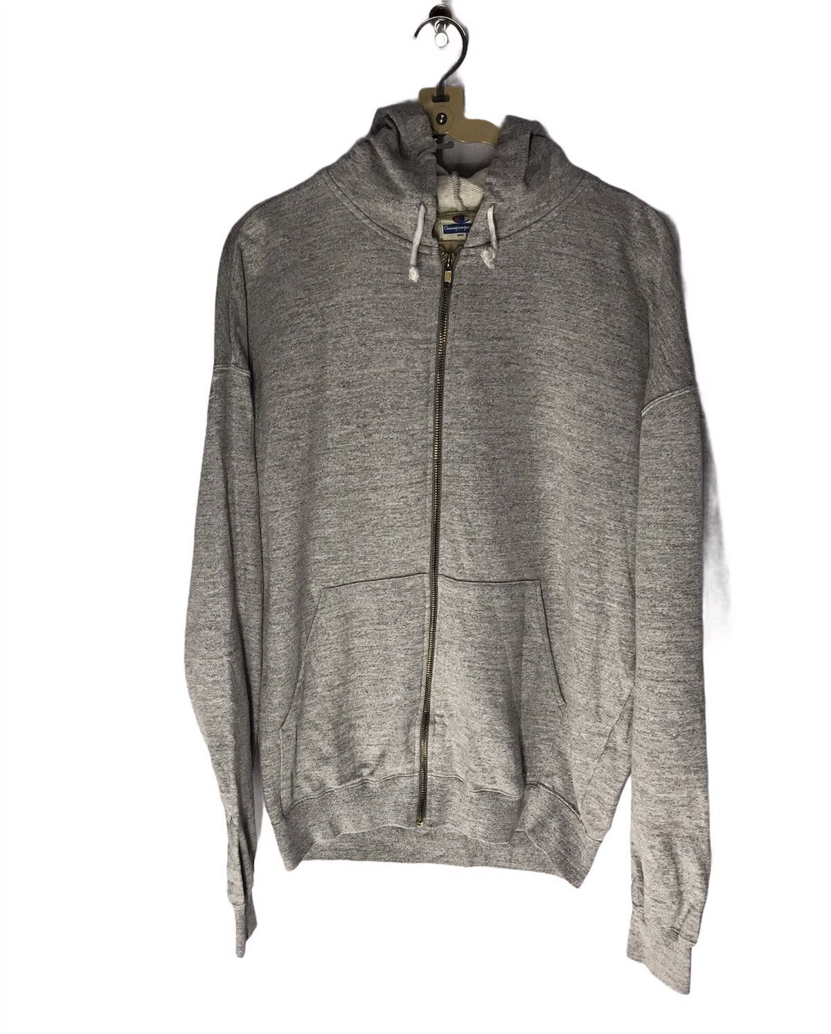 Champion × Vintage Vintage Champion hoodie zipper back spellout Size US L / EU 52-54 / 3 - 2 Thumbnail