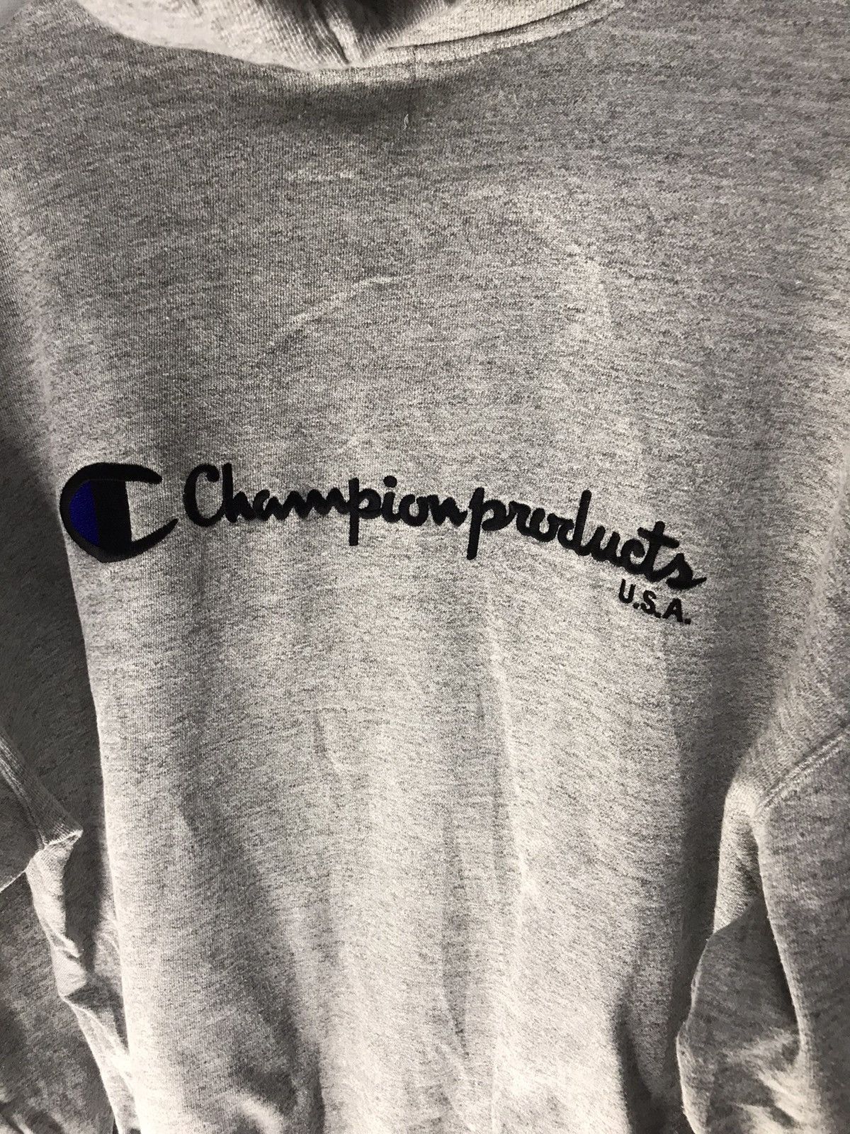Champion × Vintage Vintage Champion hoodie zipper back spellout Size US L / EU 52-54 / 3 - 5 Thumbnail
