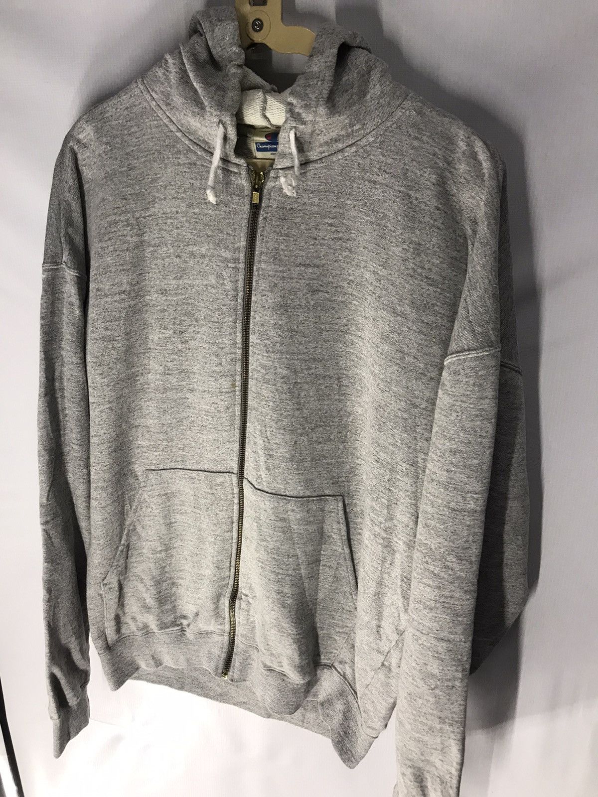 Champion × Vintage Vintage Champion hoodie zipper back spellout Size US L / EU 52-54 / 3 - 7 Thumbnail