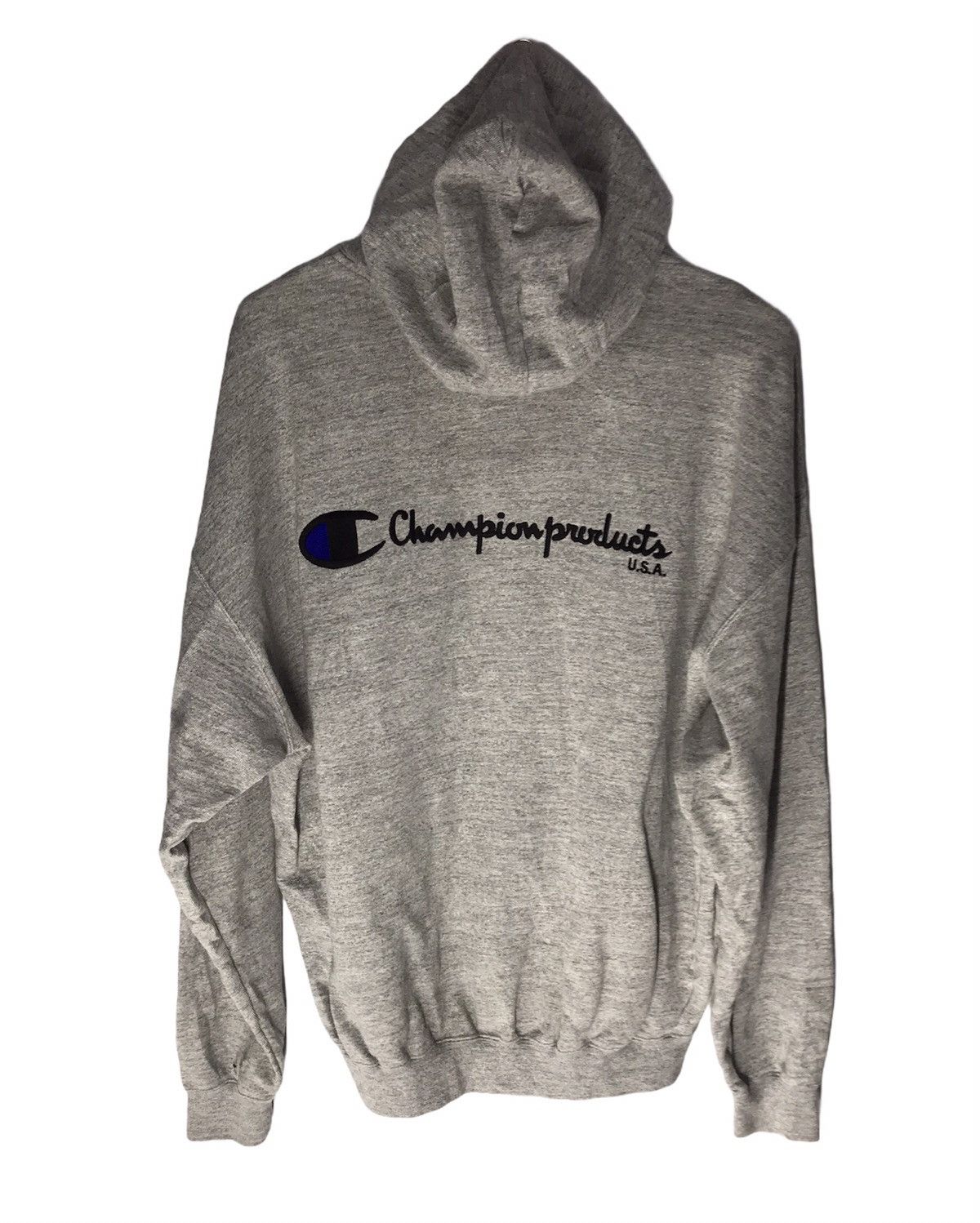 Champion × Vintage Vintage Champion hoodie zipper back spellout Size US L / EU 52-54 / 3 - 1 Thumbnail