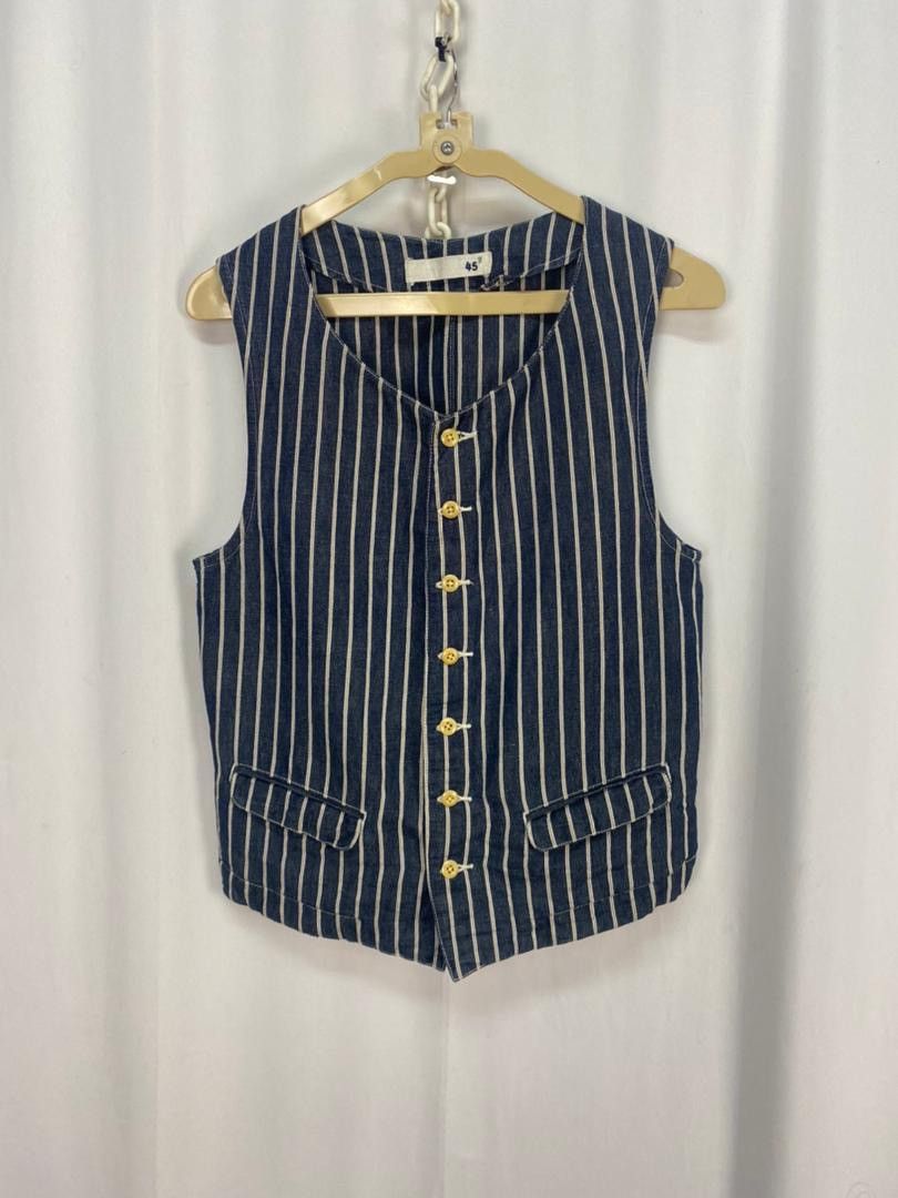 45rpm × Designer × Japanese Brand 🔥BEST OFFER 🔥45rpm stripe button up vest Size US S / EU 44-46 / 1 - 10 Thumbnail