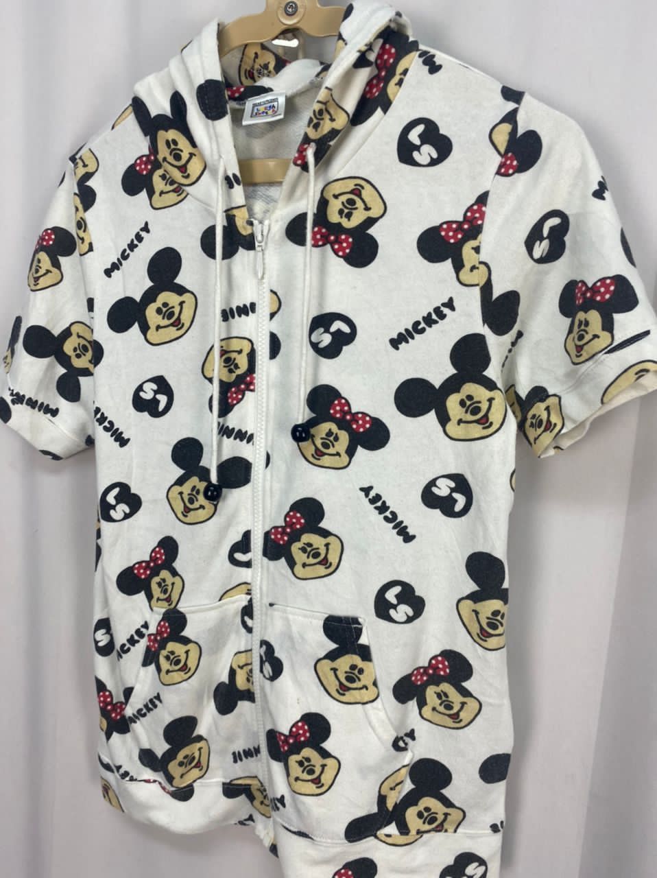 Disney × Mickey Mouse × Vintage Vintage Mickey Mouse fullprint zipper hoodie shorts sleeve Size S / US 4 / IT 40 - 7 Thumbnail