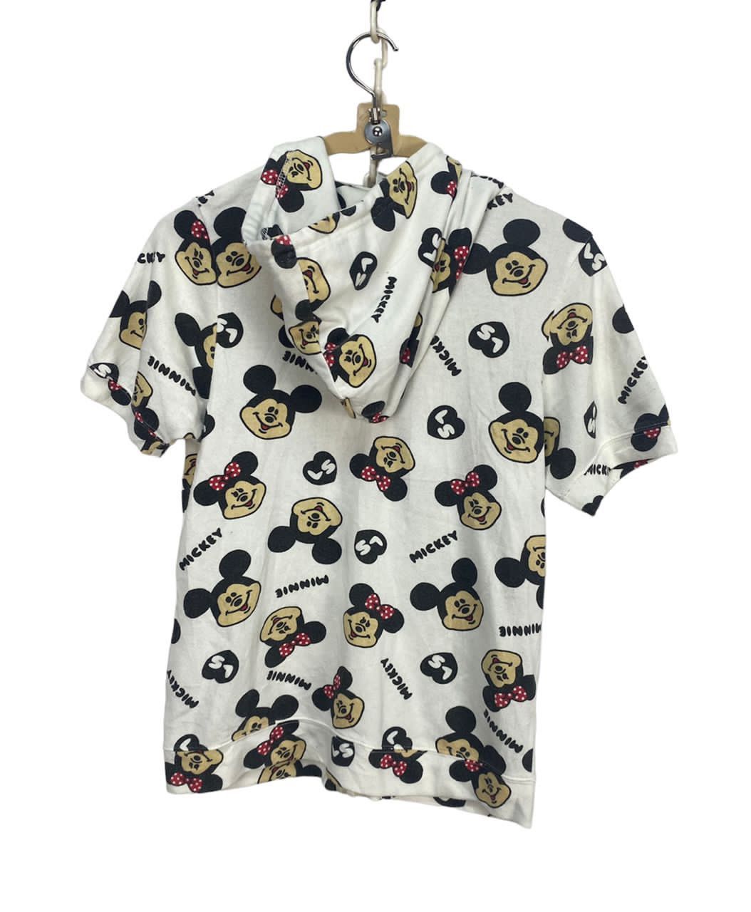 Disney × Mickey Mouse × Vintage Vintage Mickey Mouse fullprint zipper hoodie shorts sleeve Size S / US 4 / IT 40 - 2 Thumbnail