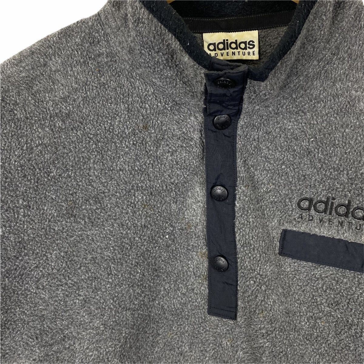 Adidas × Vintage Vintage ADIDAS ADVENTURE Small Logo Fleece Sweatshirt Jumper Size US L / EU 52-54 / 3 - 8 Thumbnail