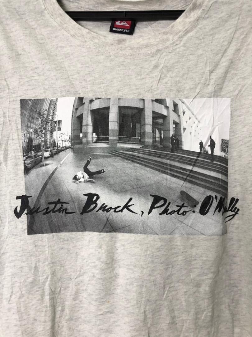 Japanese Brand × Quicksilver Quicksilver Tee Big Print Justin Brock,Photo O’Melly Size L Size US L / EU 52-54 / 3 - 3 Thumbnail