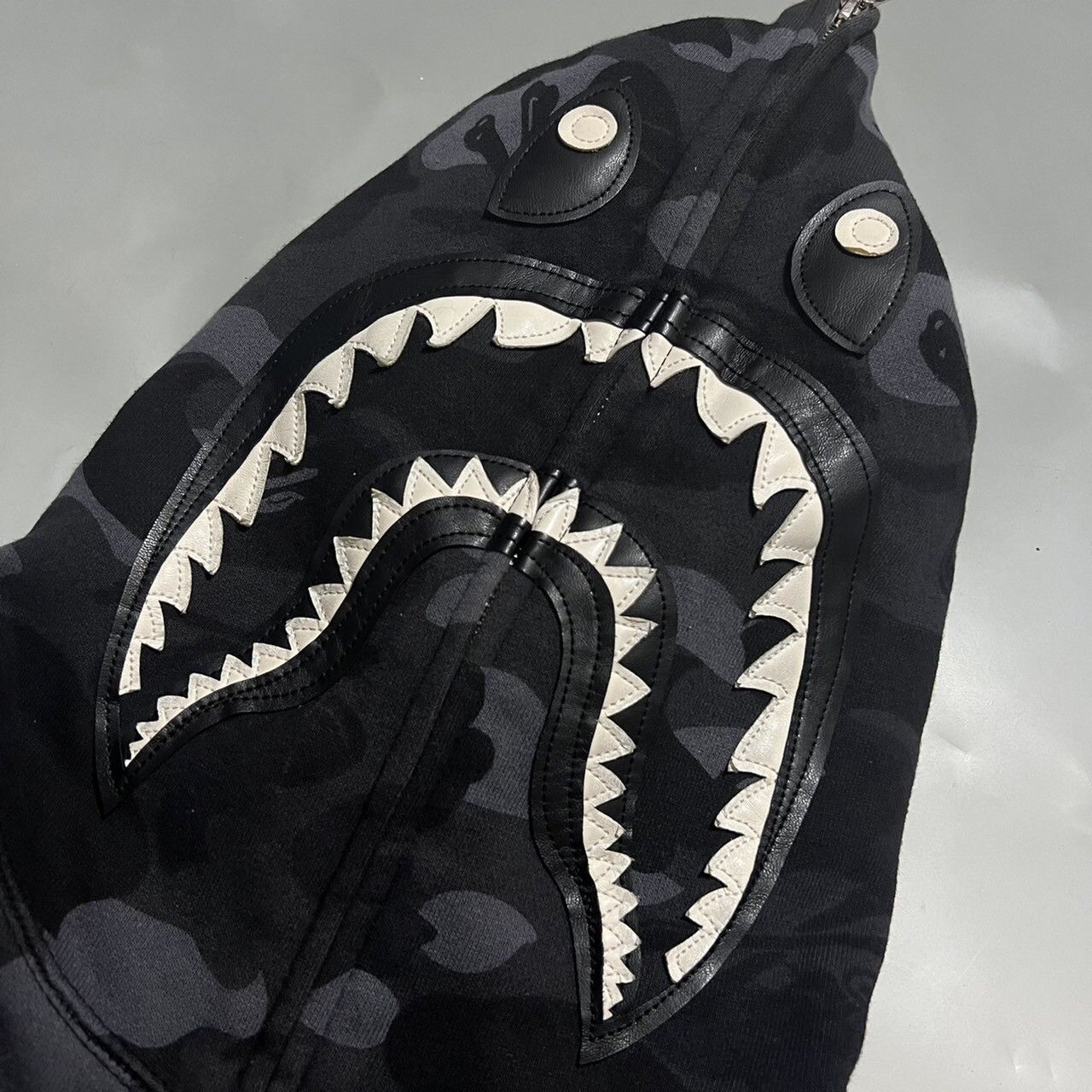 Bape BAPE NEIGHBORHOOD shark full zip hoodie black camo Size US M / EU 48-50 / 2 - 4 Thumbnail