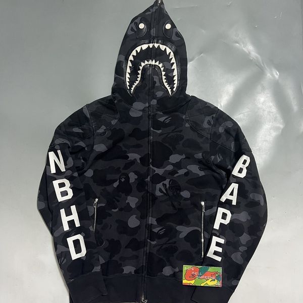 BAPE Shark Full Zip Hoodie 'Black