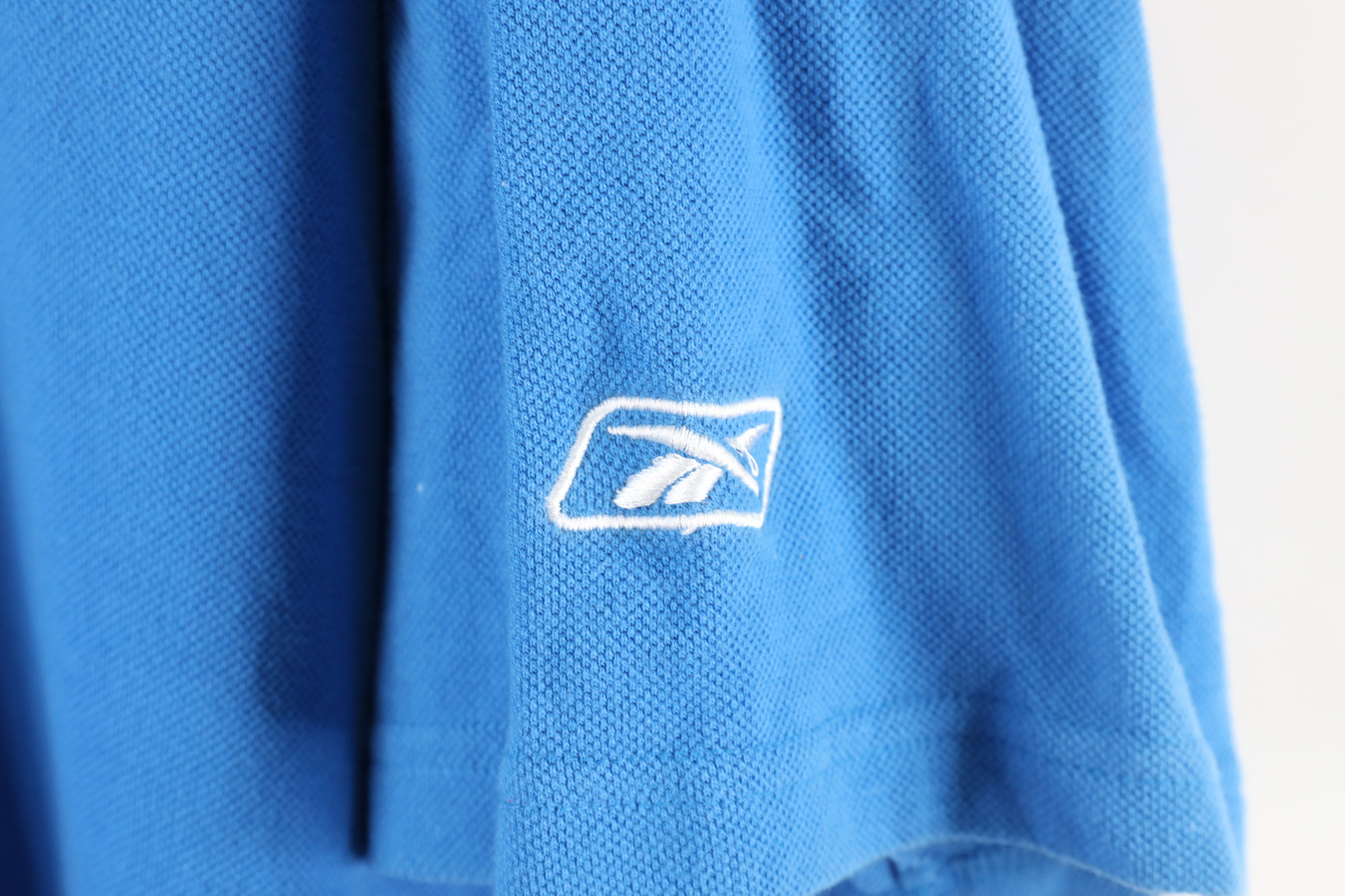 Reebok × Vintage Vintage Reebok Detroit Lions Football Polo Shirt Blue Size US XL / EU 56 / 4 - 5 Thumbnail