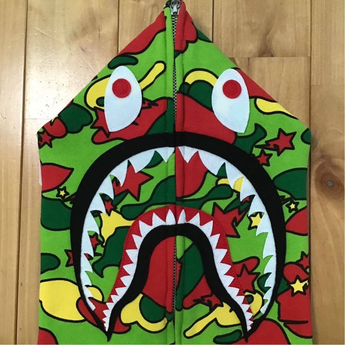 Bape BAPE Psyche camo Shark full zip hoodie sta camo Size US M / EU 48-50 / 2 - 2 Thumbnail