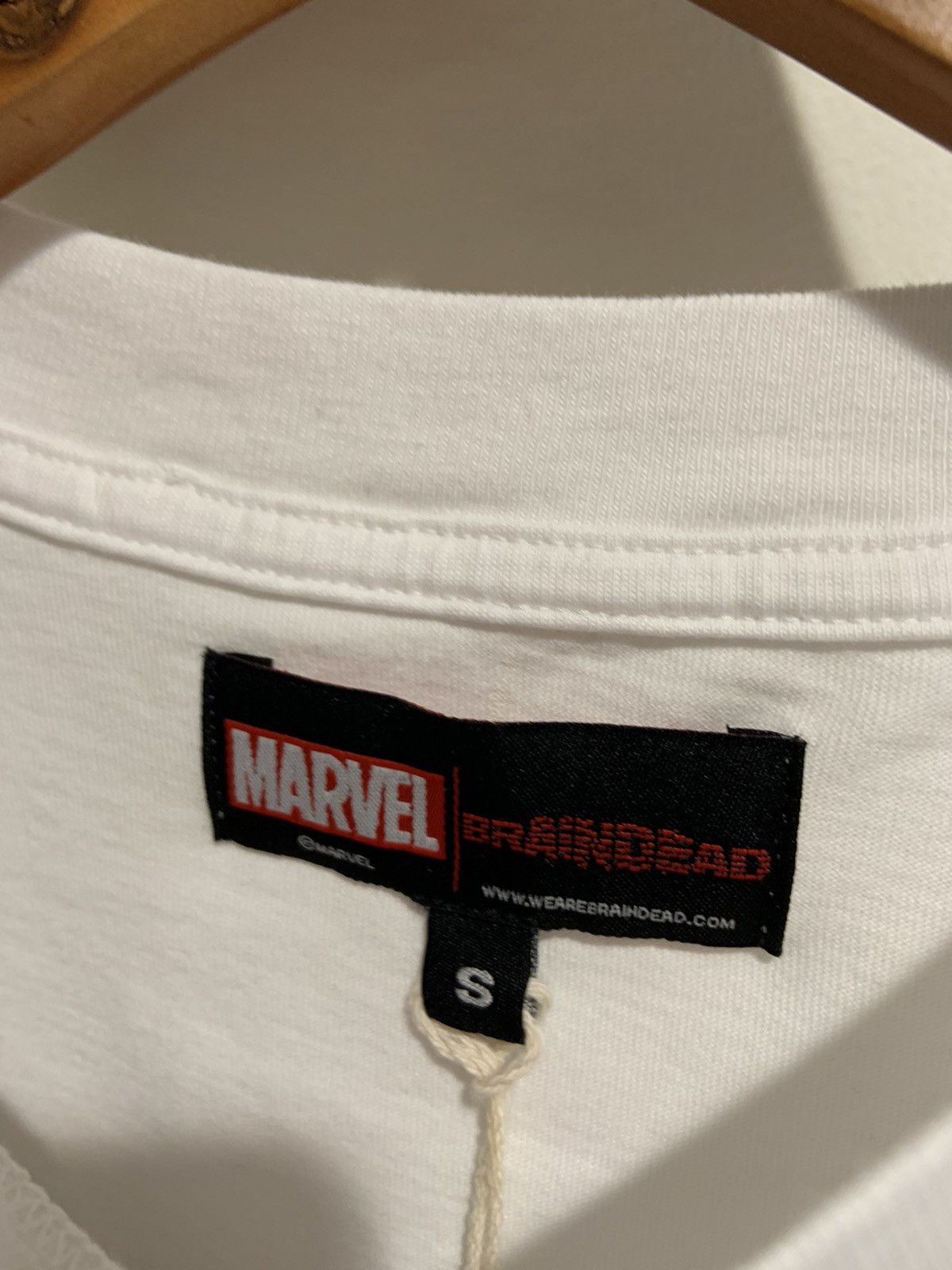 Brain Dead × Marvel Comics Brain Dead “Wolverine vs Hulk” T-Shirt (White) Size US S / EU 44-46 / 1 - 2 Thumbnail