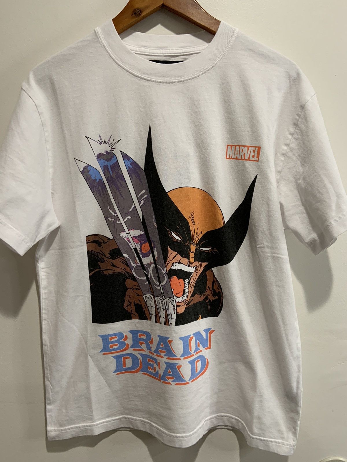 Brain Dead × Marvel Comics Brain Dead “Wolverine vs Hulk” T-Shirt (White) Size US S / EU 44-46 / 1 - 1 Thumbnail