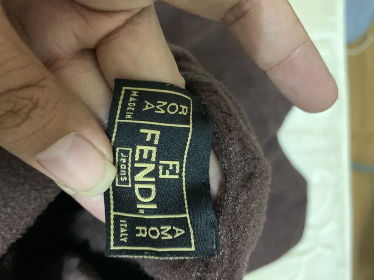 Fendi × Vintage Nice Fendi Fleece Pullover Sweatshirt Size US M / EU 48-50 / 2 - 7 Thumbnail