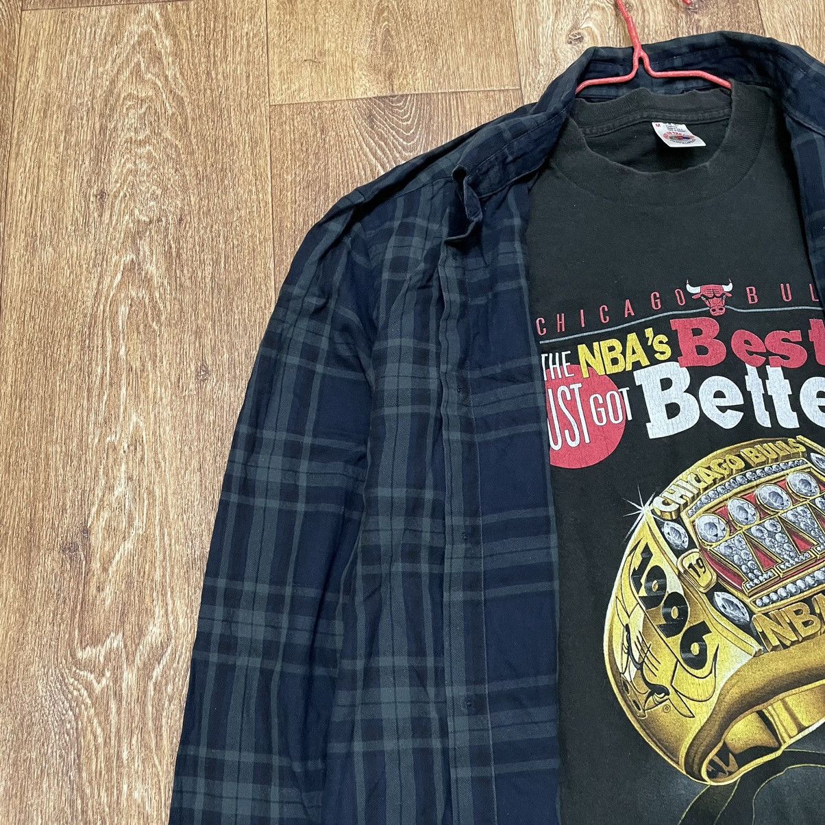 Vintage Vintage 90s Oversized Plaid Shirt Grunge Streetwear Faded XL Size US XL / EU 56 / 4 - 5 Thumbnail