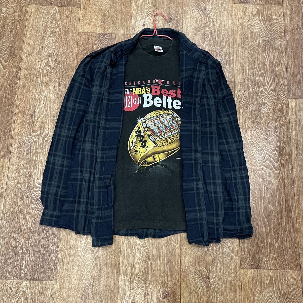 Vintage Vintage 90s Oversized Plaid Shirt Grunge Streetwear Faded XL Size US XL / EU 56 / 4 - 2 Thumbnail