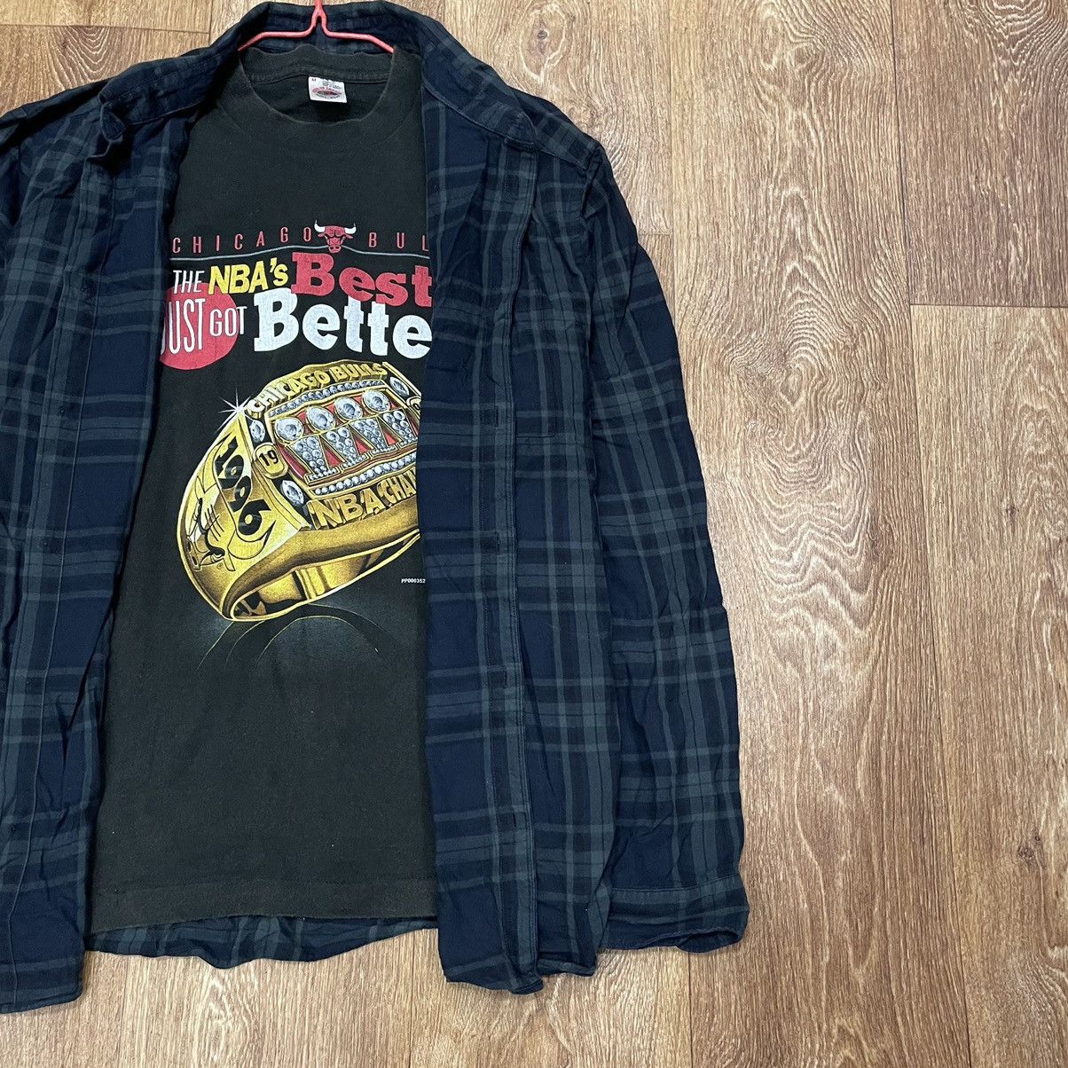Vintage Vintage 90s Oversized Plaid Shirt Grunge Streetwear Faded XL Size US XL / EU 56 / 4 - 3 Thumbnail