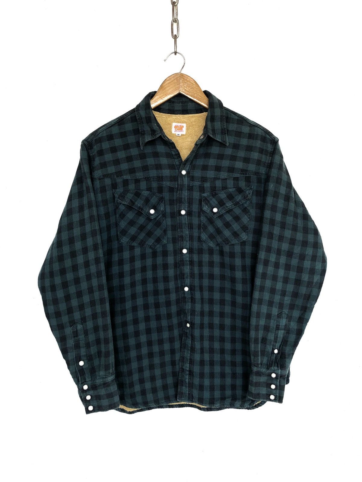 Sugar Cane OG Sugar Canes 🇺🇸 Sherpa Lining Flannel Western Shirt Size US M / EU 48-50 / 2 - 1 Thumbnail