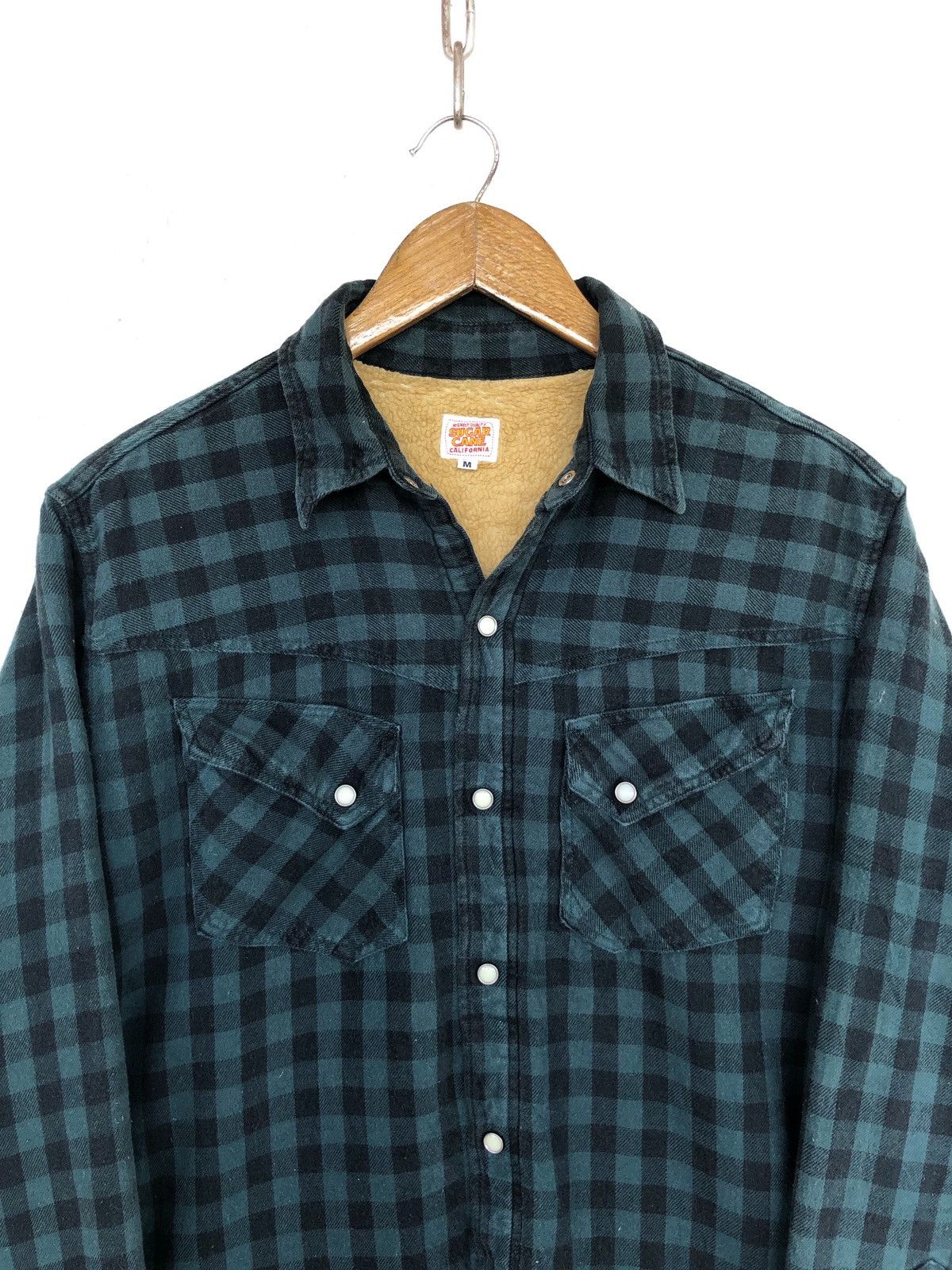 Sugar Cane OG Sugar Canes 🇺🇸 Sherpa Lining Flannel Western Shirt Size US M / EU 48-50 / 2 - 2 Thumbnail