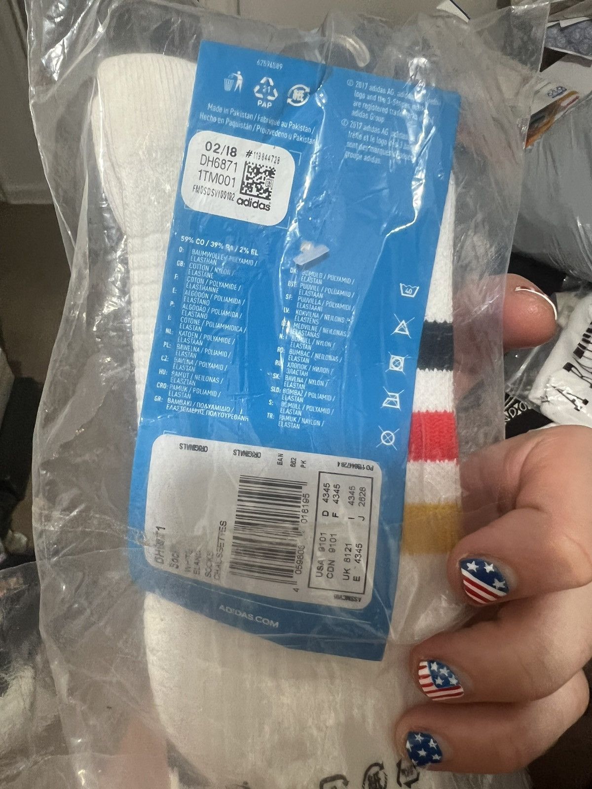 Adidas × Palace Palace X Adidas white socks medium Size ONE SIZE - 3 Thumbnail