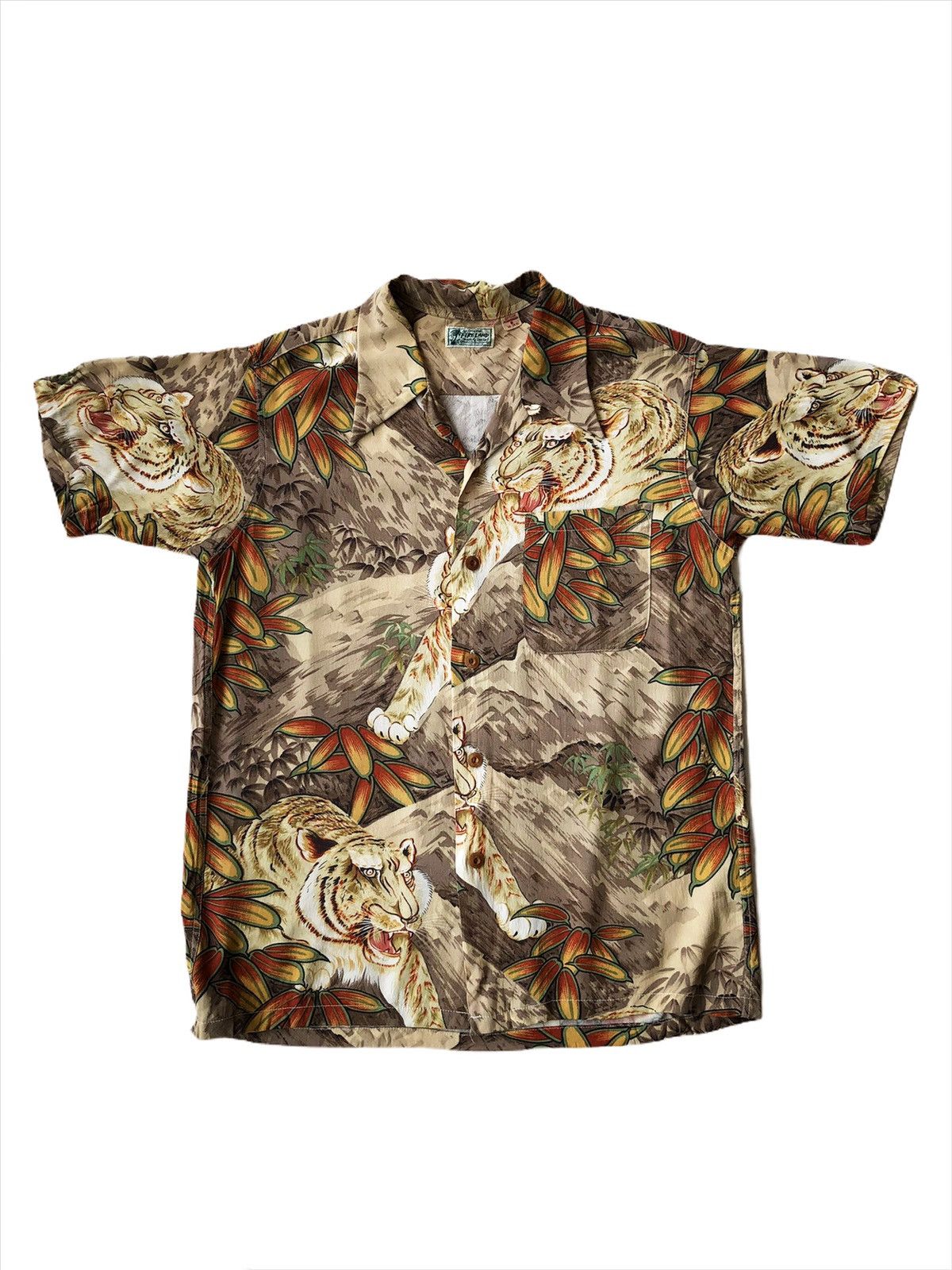 Sun Surf SUPER RARE🔥Sun Surf Fireland 🐅 Rayon Aloha Hawaii Shirt Size US S / EU 44-46 / 1 - 5 Thumbnail