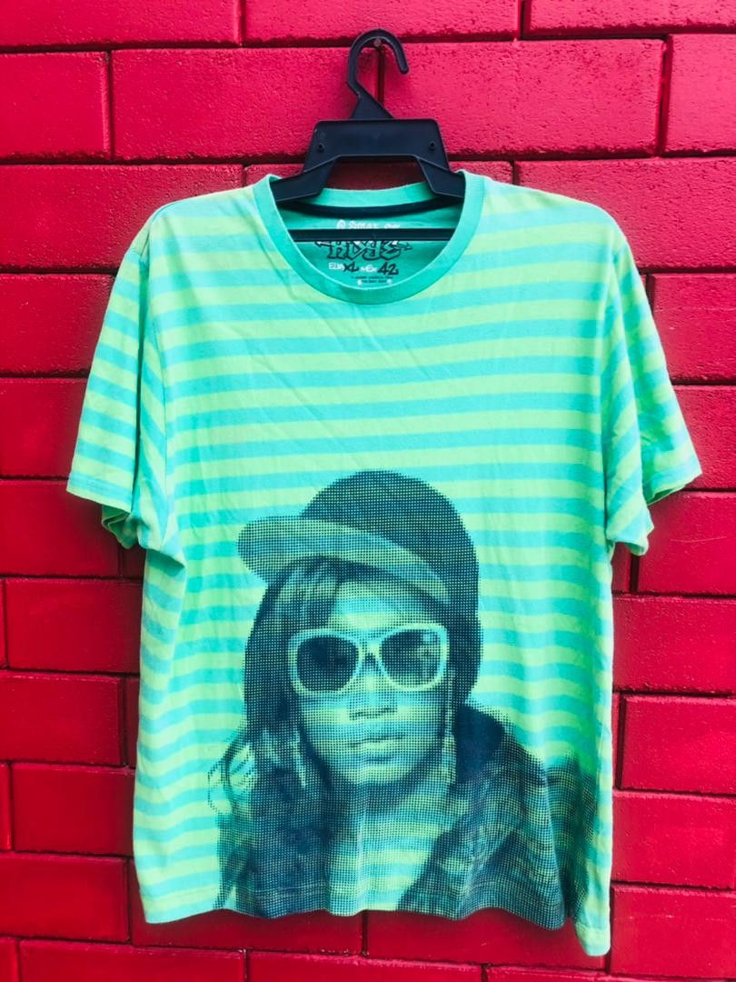 image of Vintage Strripes Japanese Designer Fashion Style in Green, Men's (Size Medium)