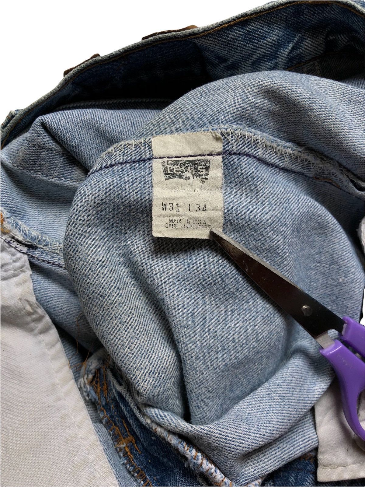 Levi's × Levi's Vintage Clothing Vintage Levi's 501 Fly Button Denim Size US 29 - 8 Thumbnail