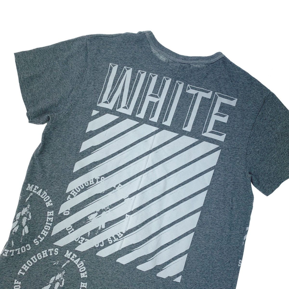 image of Off White Off-White Meadow Heights Grey T Shirt, Men's (Size Small)