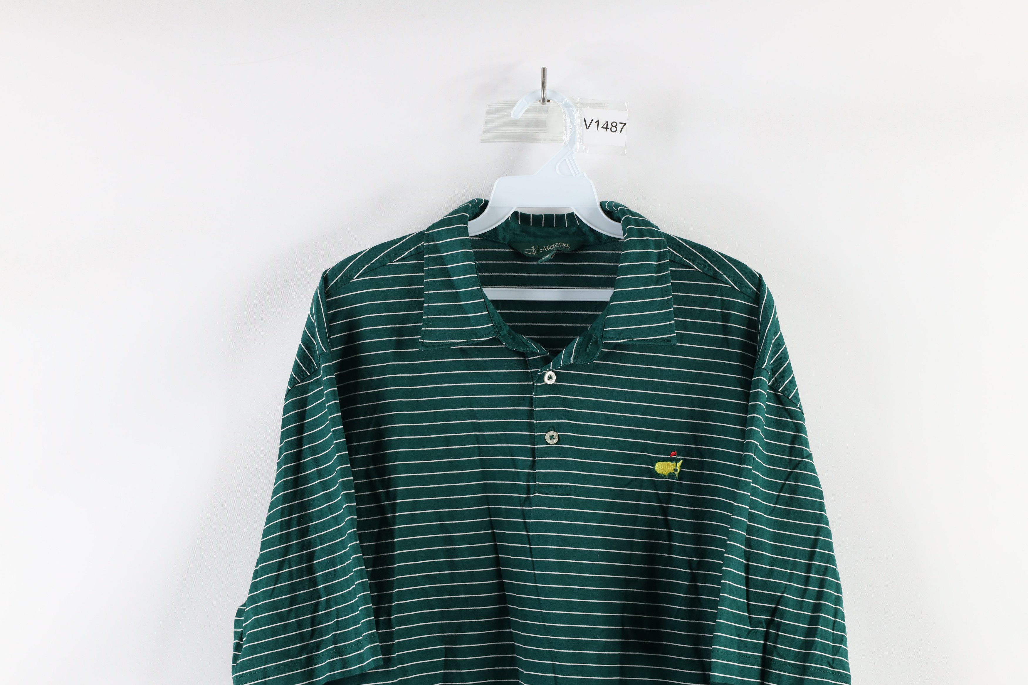 Vintage Augusta Masters Collection The Masters Golf Polo Shirt Green Size US XL / EU 56 / 4 - 2 Preview