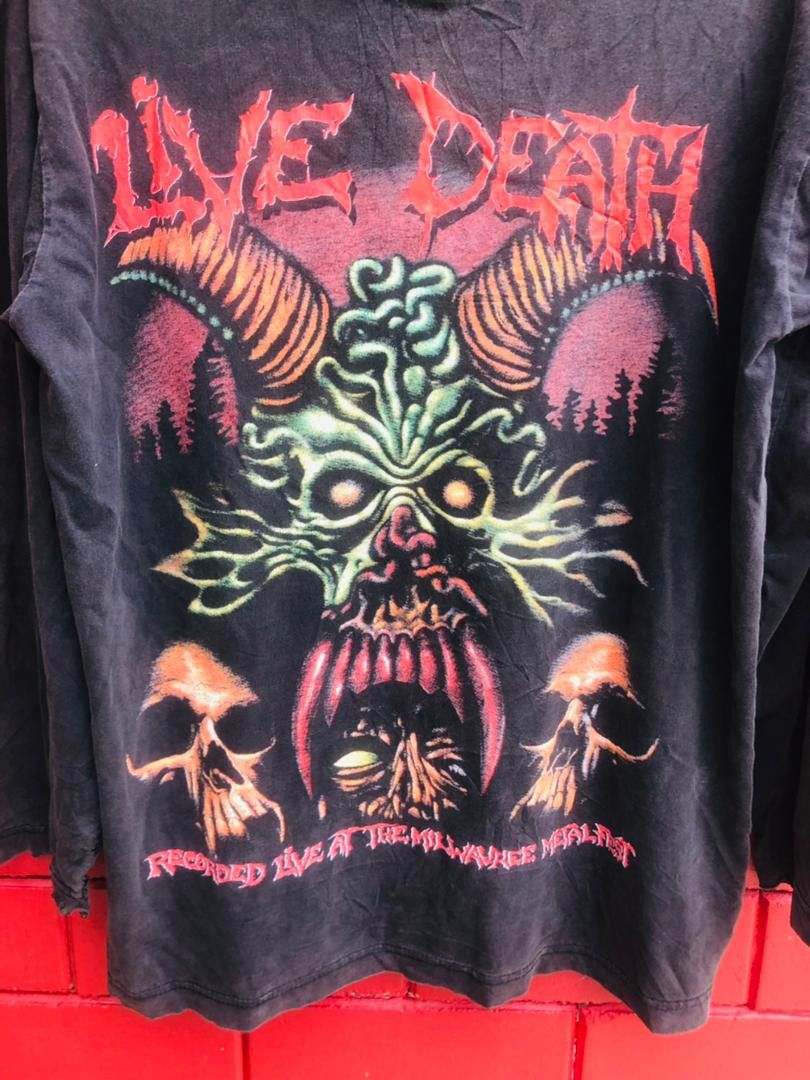 Japanese Brand × Vintage Vintage Live Death Metal Designer Fashion Style Size US L / EU 52-54 / 3 - 4 Thumbnail