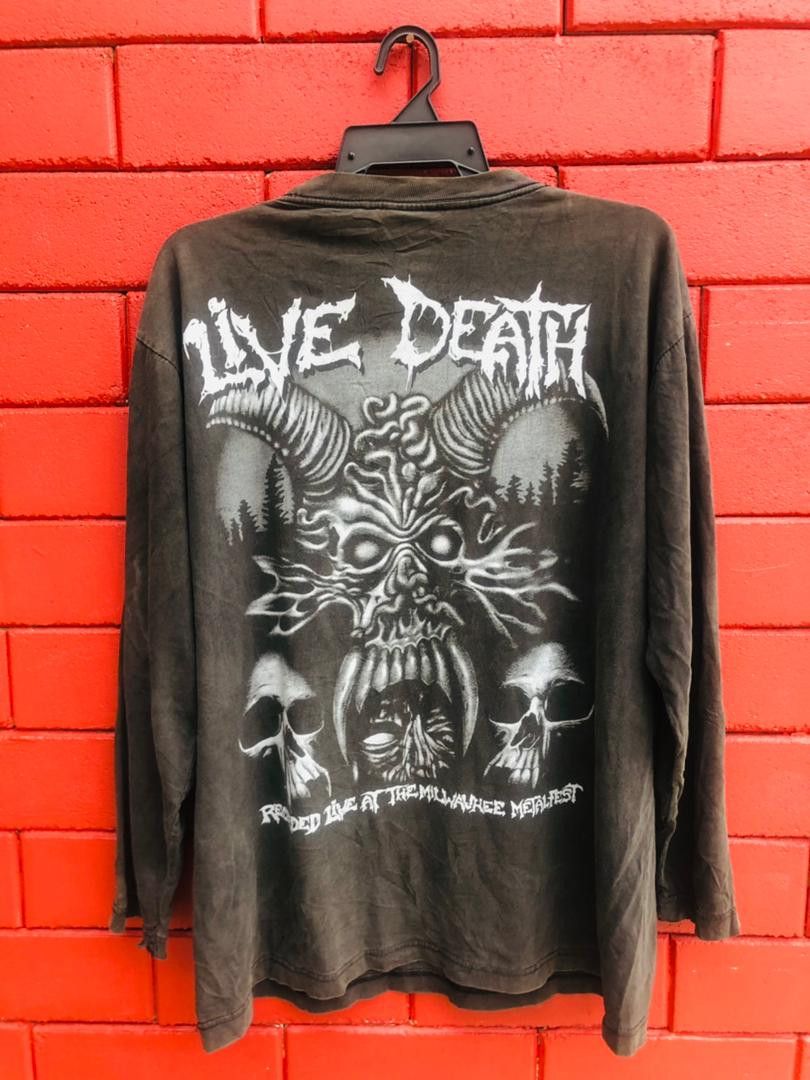 Japanese Brand × Vintage Vintage Live Death Metal Designer Fashion Style Size US L / EU 52-54 / 3 - 2 Thumbnail