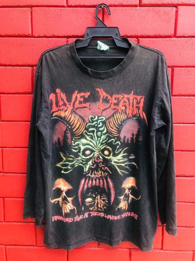 Japanese Brand × Vintage Vintage Live Death Metal Designer Fashion Style Size US L / EU 52-54 / 3 - 1 Thumbnail