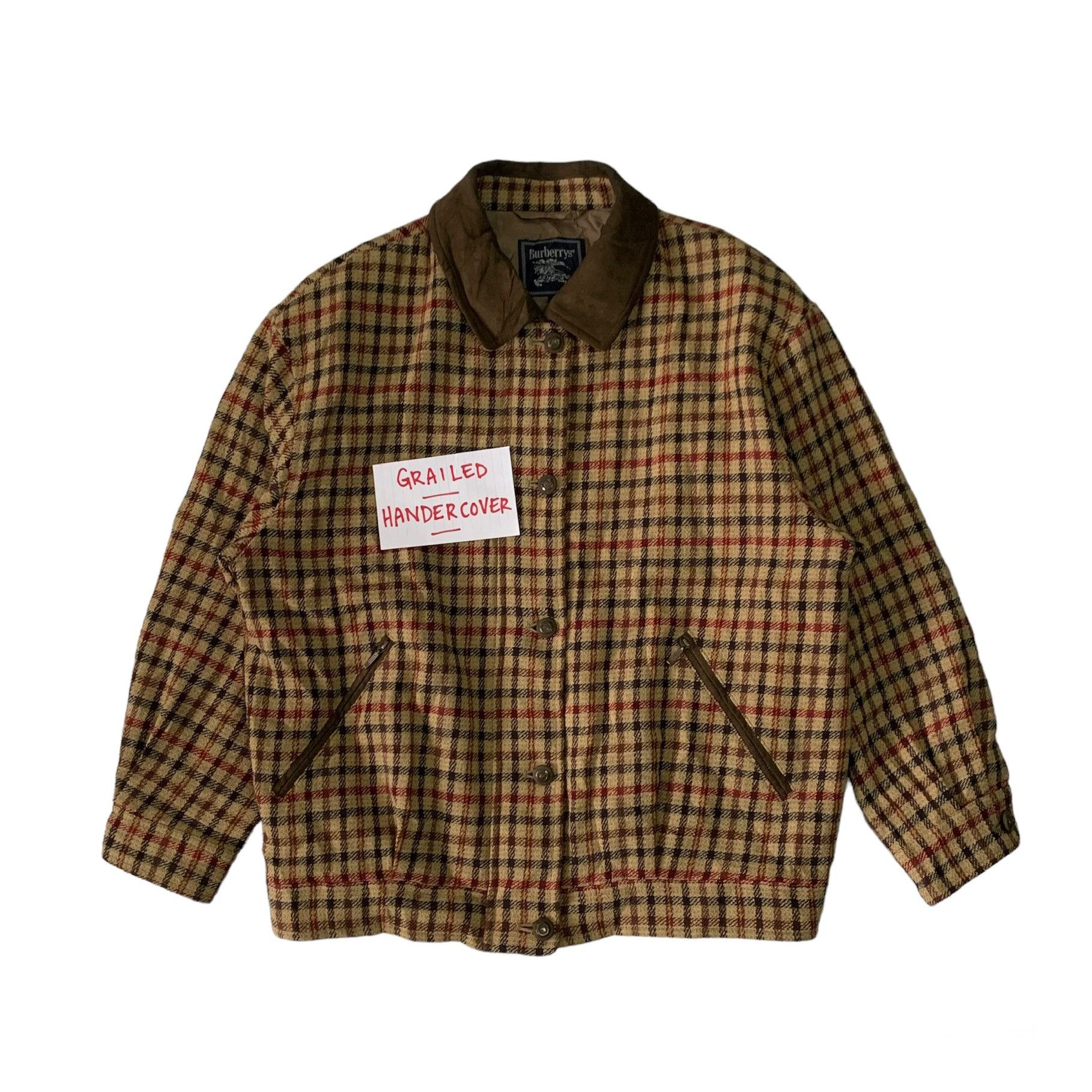image of Burberrys Checkered Jacket, Women's (Size Medium)