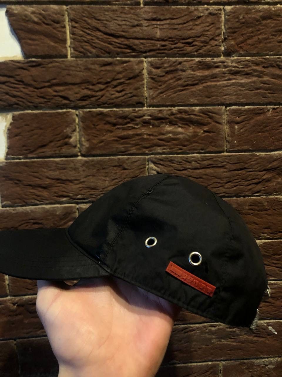 Prada Sport 2000s Black Nylon Fleece Lined Cap - Ākaibu Store