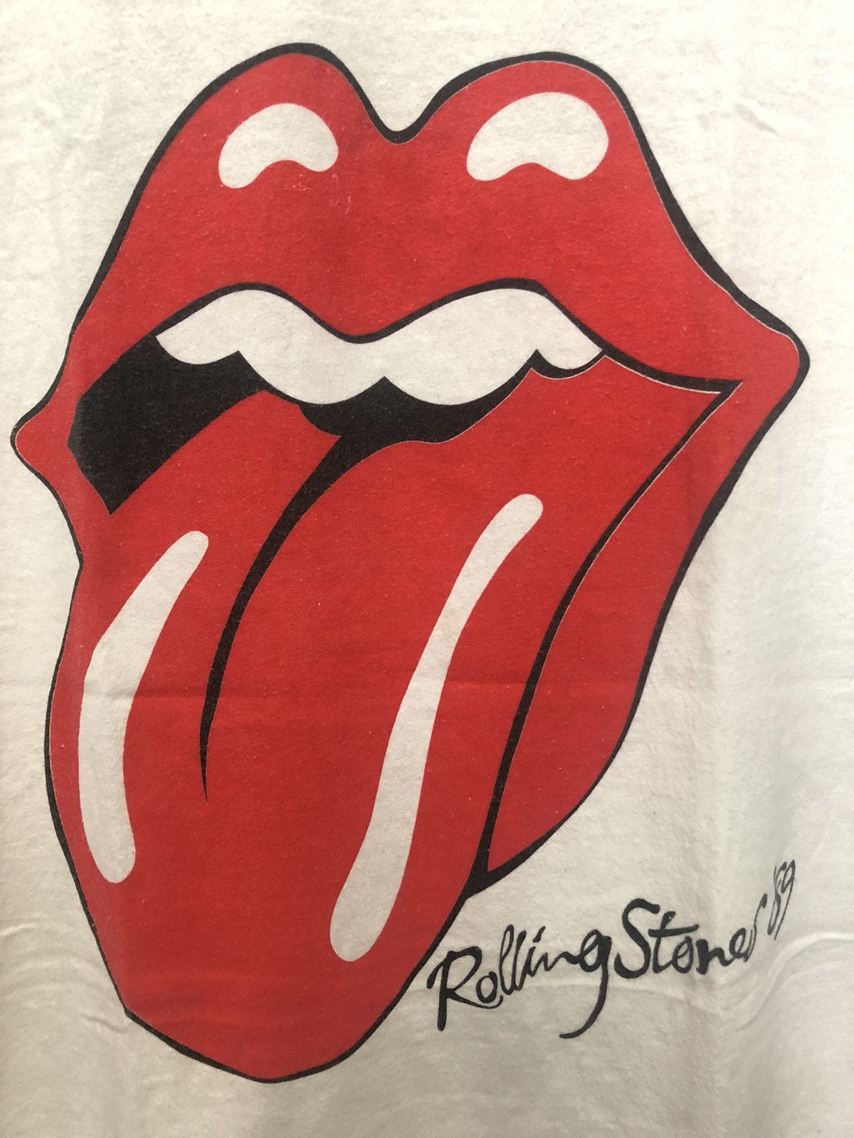 Band Tees × Vintage 89 Rolling Stones steel wheels Size US L / EU 52-54 / 3 - 2 Thumbnail