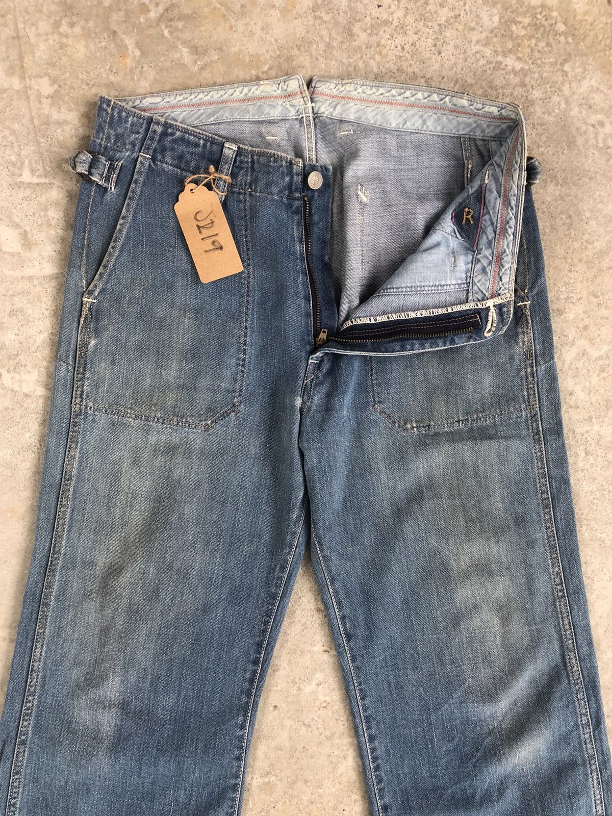 45rpm Vintage 45rpm studio carpenter distressed denim Size US 32 / EU 48 - 3 Thumbnail