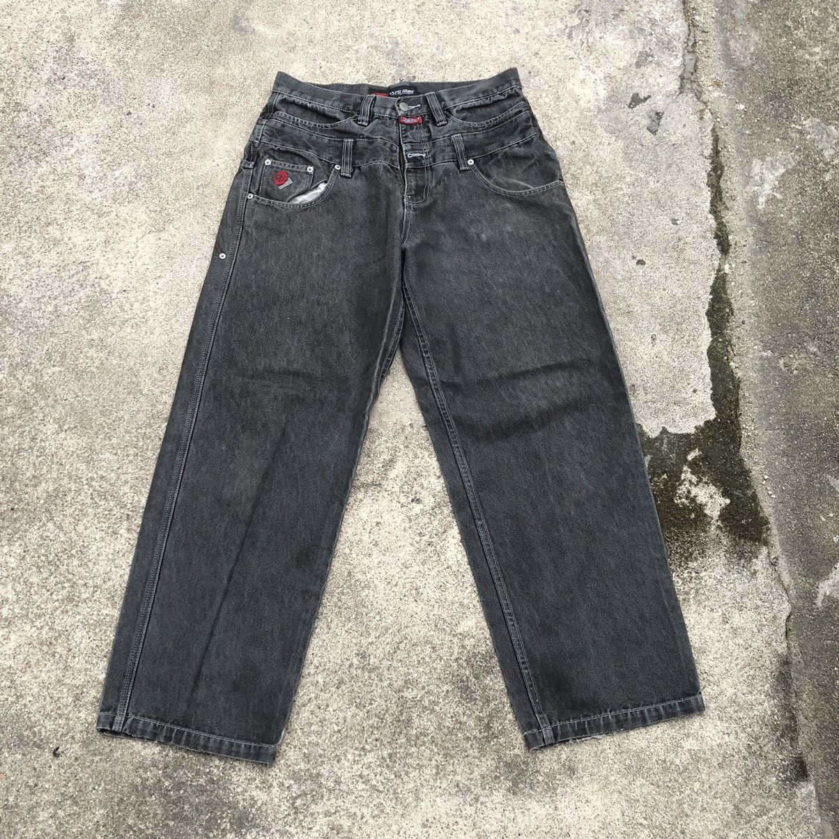 Japanese Brand 🔥Rare🔥🇯🇵PJ'S Surf Double Waist Rap Baggy Styles Relaxed Jeans Size US 32 / EU 48 - 1 Thumbnail