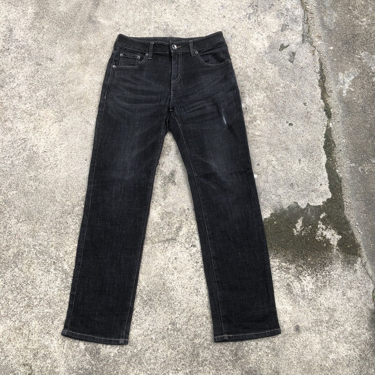 Japanese Brand × Vintage 🔥Rare🔥🇯🇵Vintage Closshi Stoned Wash Rips Regular Denim Jeans Size US 30 / EU 46 - 1 Thumbnail