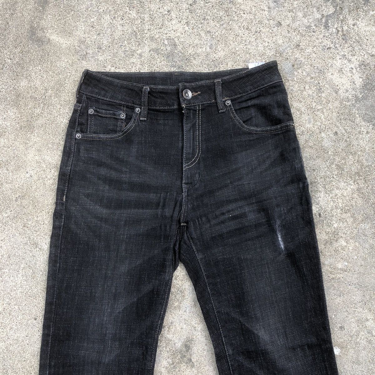 Japanese Brand × Vintage 🔥Rare🔥🇯🇵Vintage Closshi Stoned Wash Rips Regular Denim Jeans Size US 30 / EU 46 - 2 Thumbnail