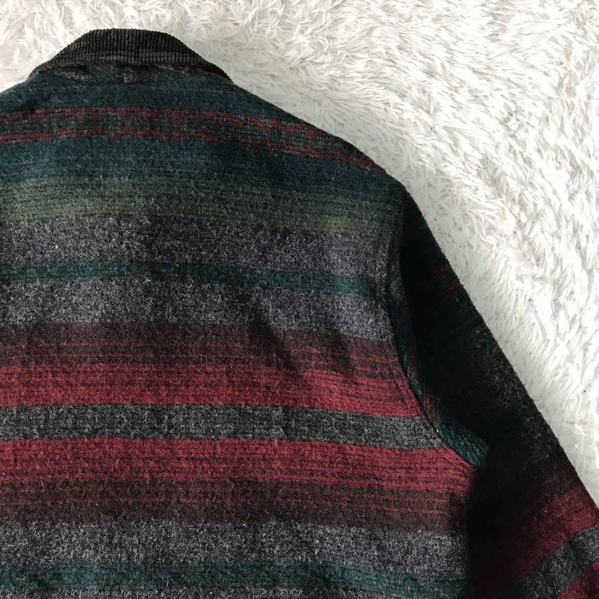 Vintage Vtg Woolrich Stripes Wool Jacket Made in Usa Size US L / EU 52-54 / 3 - 9 Thumbnail