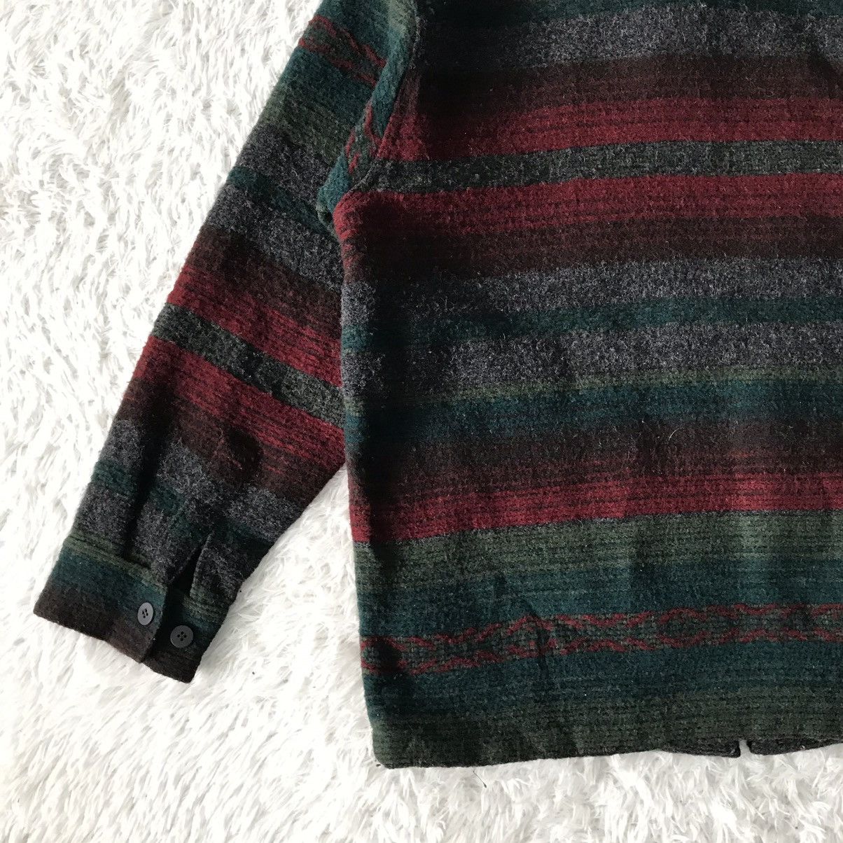 Vintage Vtg Woolrich Stripes Wool Jacket Made in Usa Size US L / EU 52-54 / 3 - 7 Thumbnail