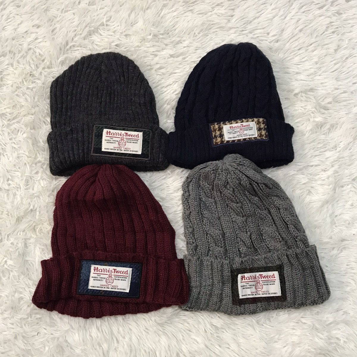 Harris Tweed 4 pieces Harris Tweed beanie hat snow cap Size ONE SIZE - 1 Thumbnail