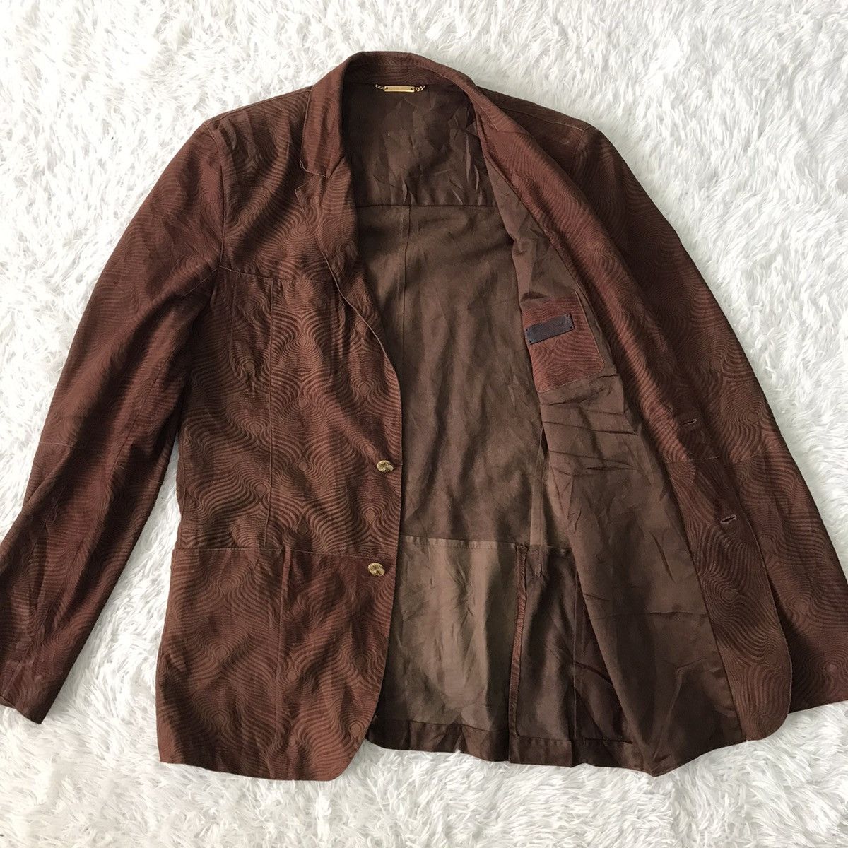 Roberto Cavalli 💥Steals💥Nice Art Roberto Cavalli Goat Leather Jacket Size US L / EU 52-54 / 3 - 13 Thumbnail