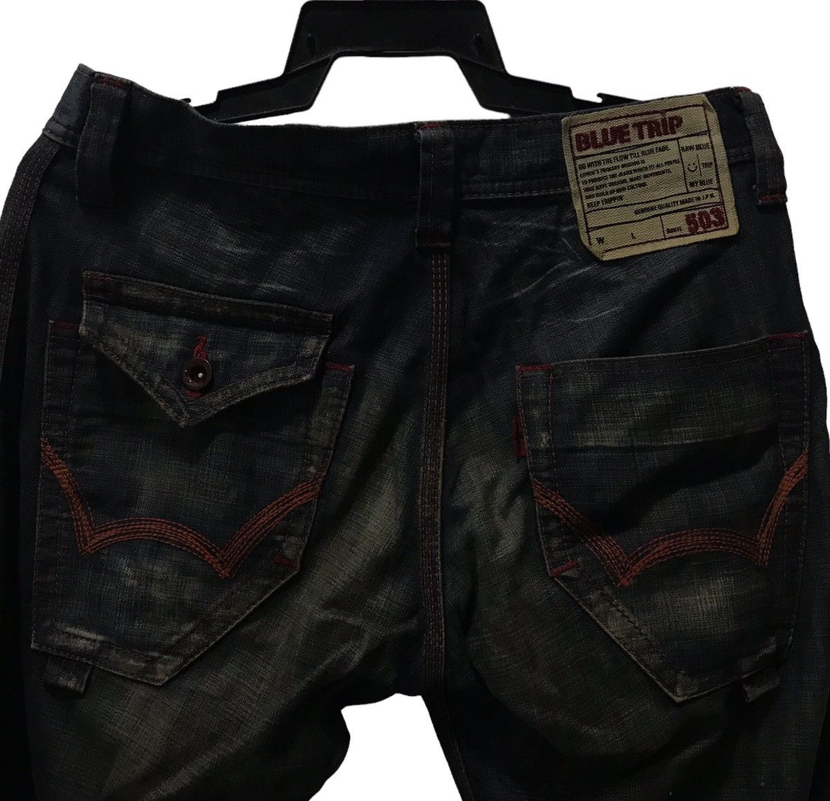 Edwin VINTAGE EDWIN BLUE TRIP PANTS Size US 34 / EU 50 - 4 Thumbnail