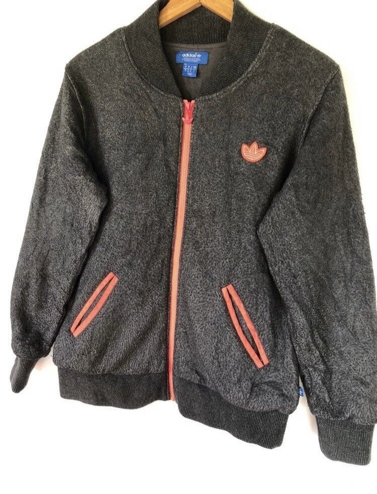 Adidas Big Logo Up zip Wool Gray Adidas BomberJackets Size US S / EU 44-46 / 1 - 3 Thumbnail