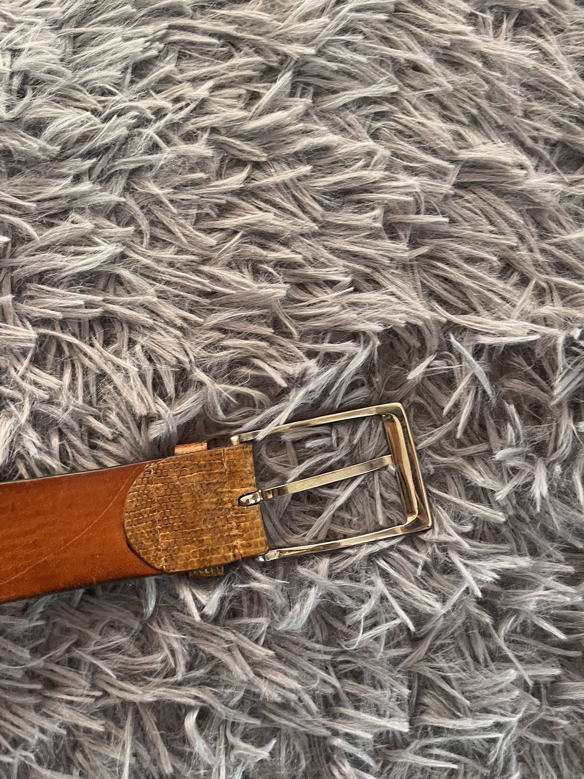 Cowboy Equipment × Vintage Le Quattro Stagioni 90s vtg snake print real leather belt Size 34 - 8 Thumbnail